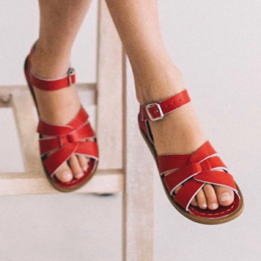 Saltwater Sandals Red